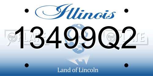 13499Q2 Illinois License Plate