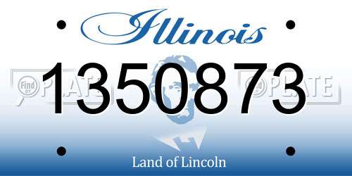 1350873 Illinois License Plate