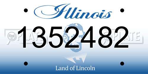 1352482 Illinois License Plate