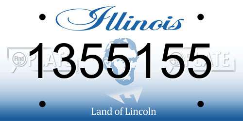 1355155 Illinois License Plate
