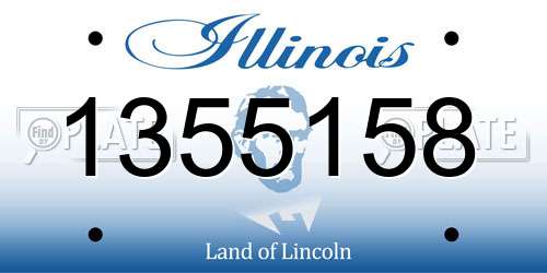 1355158 Illinois License Plate