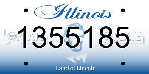 1355185 Illinois License Plate