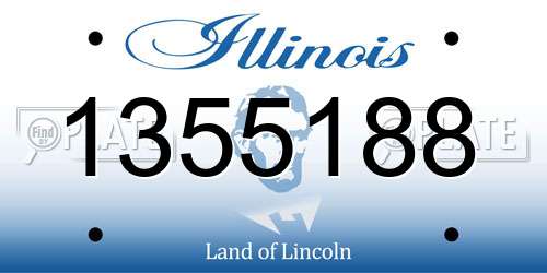1355188 Illinois License Plate