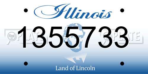 1355733 Illinois License Plate