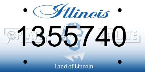 1355740 Illinois License Plate