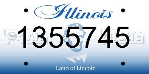 1355745 Illinois License Plate