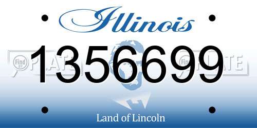 1356699 Illinois License Plate