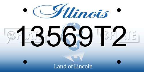 13569T2 Illinois License Plate
