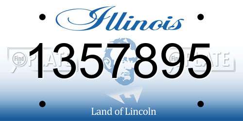 1357895 Illinois License Plate
