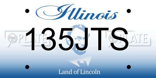 135JTS Illinois License Plate