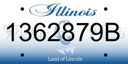 1362879B Illinois License Plate