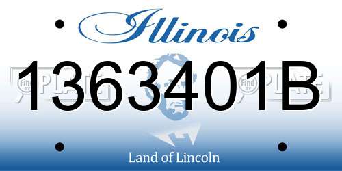 1363401B Illinois License Plate