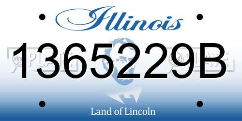 1365229B Illinois License Plate