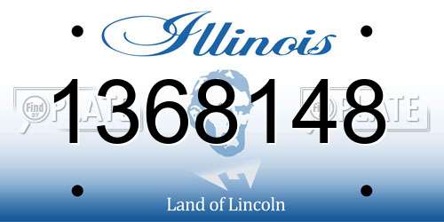 1368148 Illinois License Plate