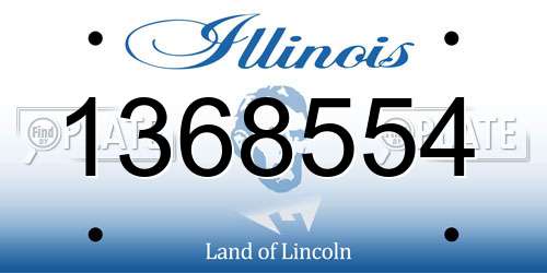 1368554 Illinois License Plate