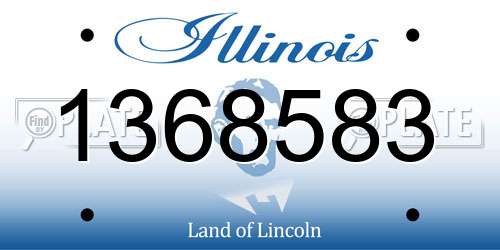 1368583 Illinois License Plate