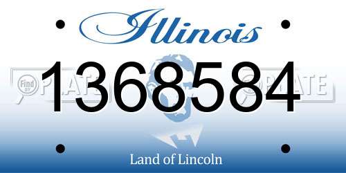 1368584 Illinois License Plate