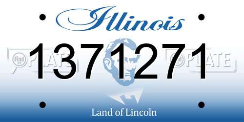 1371271 Illinois License Plate