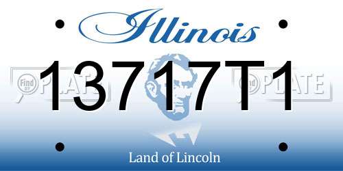 13717T1 Illinois License Plate