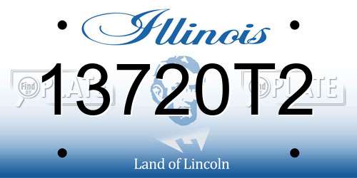 13720T2 Illinois License Plate