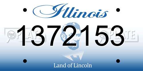 1372153 Illinois License Plate