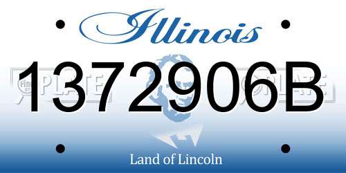 1372906B Illinois License Plate