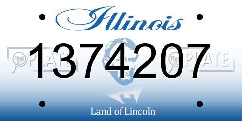 1374207 Illinois License Plate