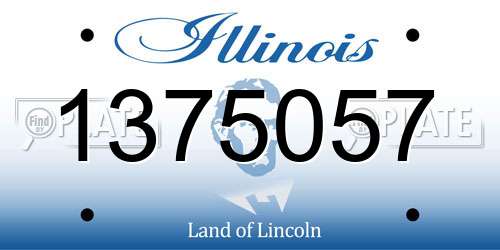 1375057 Illinois License Plate