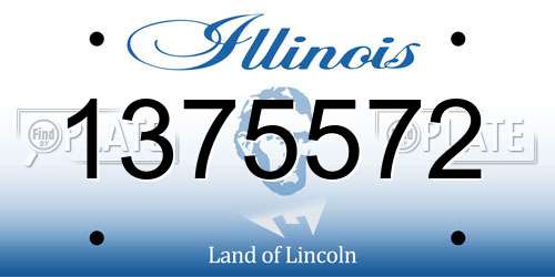 1375572 Illinois License Plate