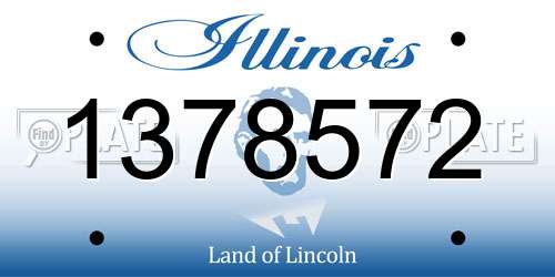 1378572 Illinois License Plate
