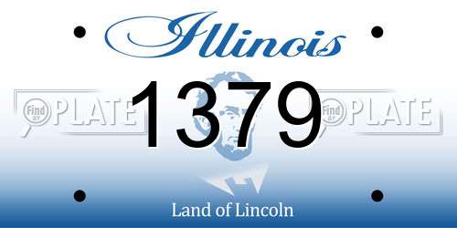 1379 Illinois License Plate