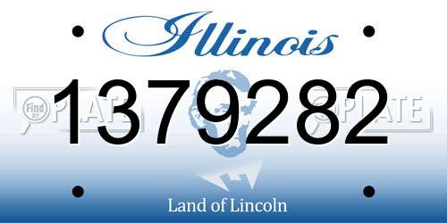 1379282 Illinois License Plate