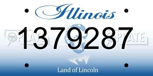 1379287 Illinois License Plate