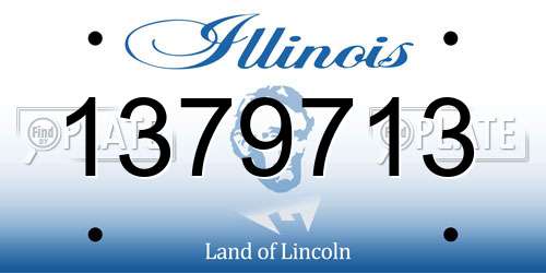 1379713 Illinois License Plate