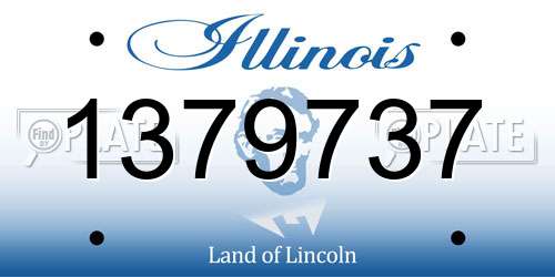 1379737 Illinois License Plate