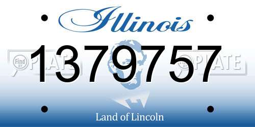 1379757 Illinois License Plate
