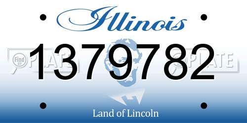 1379782 Illinois License Plate