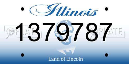 1379787 Illinois License Plate