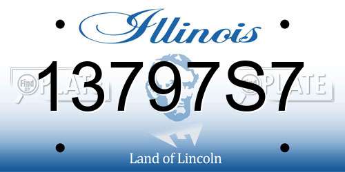 13797S7 Illinois License Plate