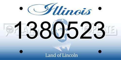 1380523 Illinois License Plate