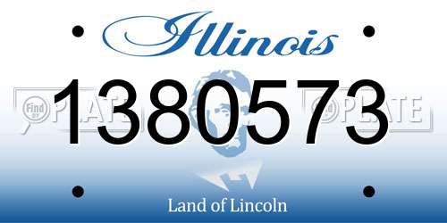 1380573 Illinois License Plate