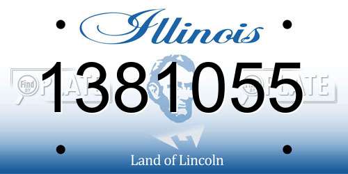 1381055 Illinois License Plate