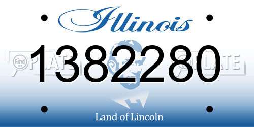 1382280 Illinois License Plate