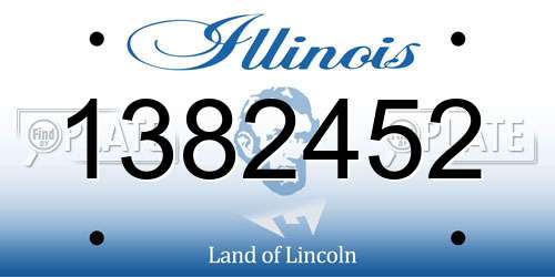 1382452 Illinois License Plate