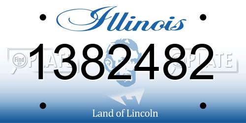 1382482 Illinois License Plate