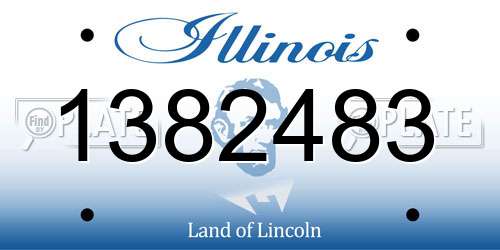 1382483 Illinois License Plate