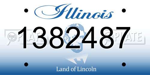 1382487 Illinois License Plate