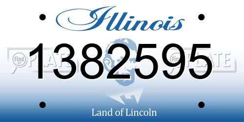 1382595 Illinois License Plate
