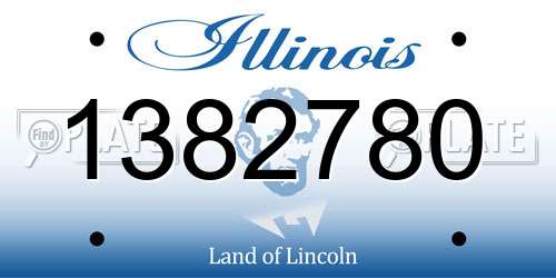 1382780 Illinois License Plate
