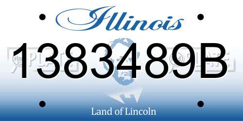 1383489B Illinois License Plate